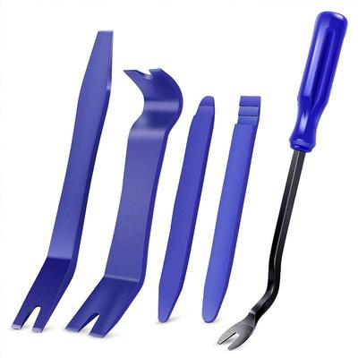 Kit de ferramentas de remoção de guarnição automática, 5 peças kit de ferramentas de alavanca sem arranhões para painel de clipe de porta de carro e painel de áudio desmontar