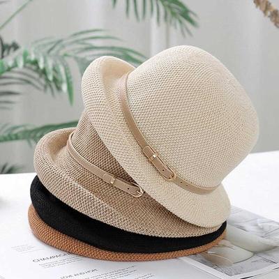 Round Belt Knit Bucket Hat 4 Colors