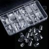 120/240Pcs Oval Fake Nails Press On Nails Art For 6-12 Years Girls The Short Artificial Fake Nails Full Cover Nail Set