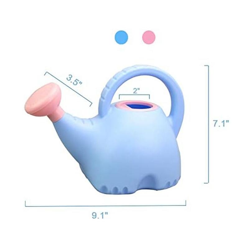 0.4 Gallon Plastic Watering Can Small Lightweight-Cute Indoor Outdoor Garden Plants, Kids Toy Watering Pink Easy To Use