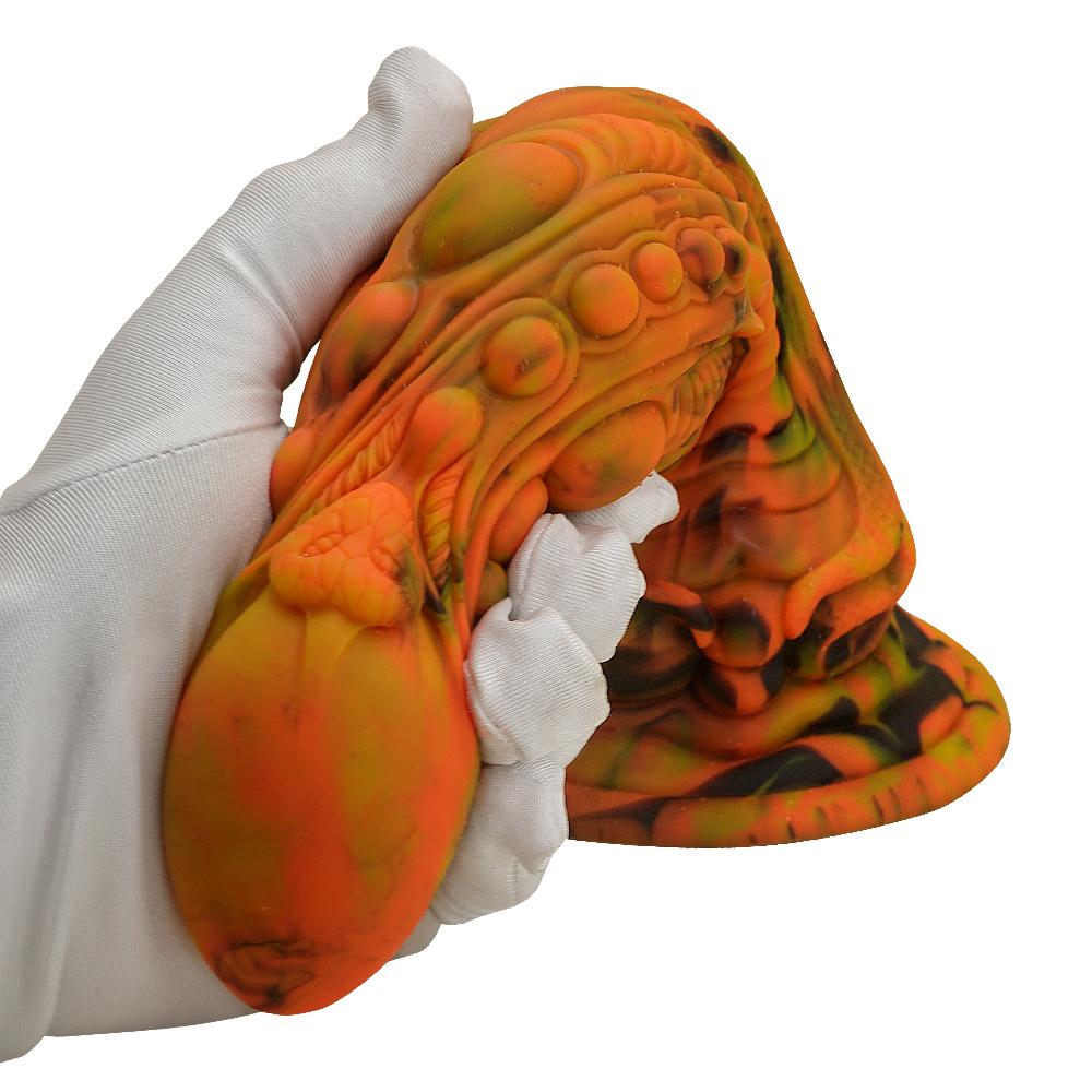 Liquid Silicone Blend Dildo Twin Viper Special Shape Penis Soft Anal Plug Female Adult Viper Special Shape