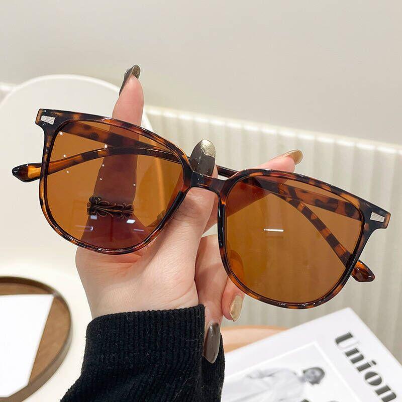 Ladies Trendy Square Sunglasses Classic UV400 Eye Protection Cycling Sun Glasses Men Women Large Frame Outdoor Goggles Eyewear