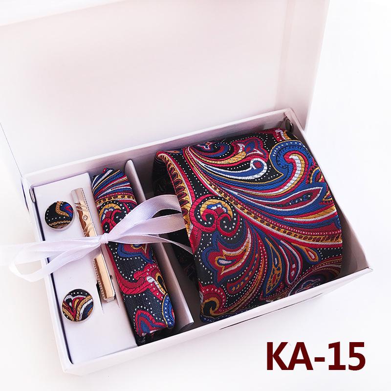 Polyester Business Executive Men'S Tie 6-Piece Gift Box Tie