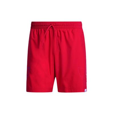 adidas Originals Trefoil Fto Swims Casual Letter Shorts Men Shorts Red GN3549
