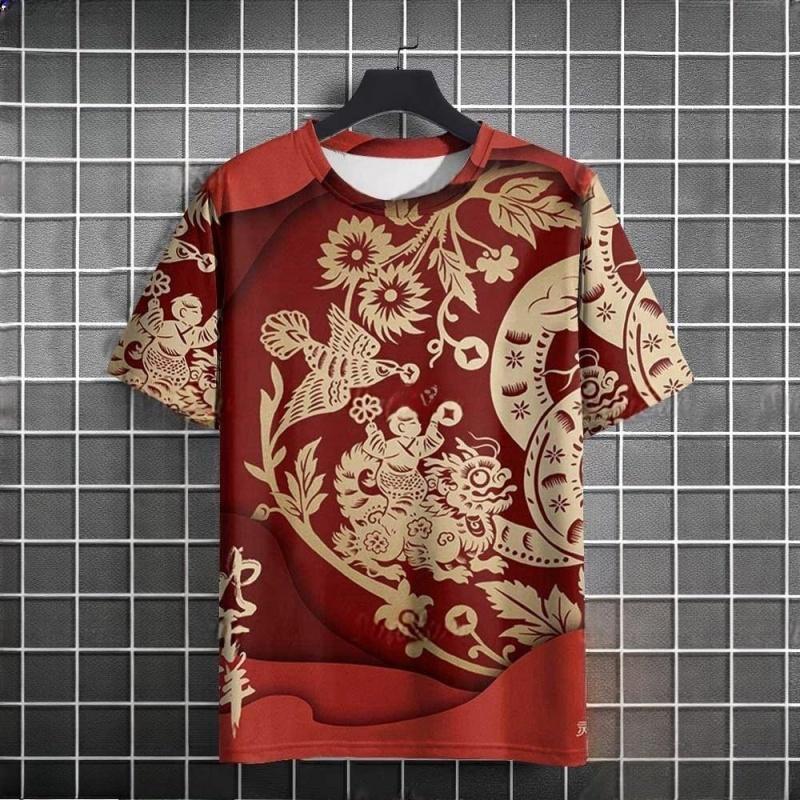 Short sleeved shirt, round neck streetwear T-shirt