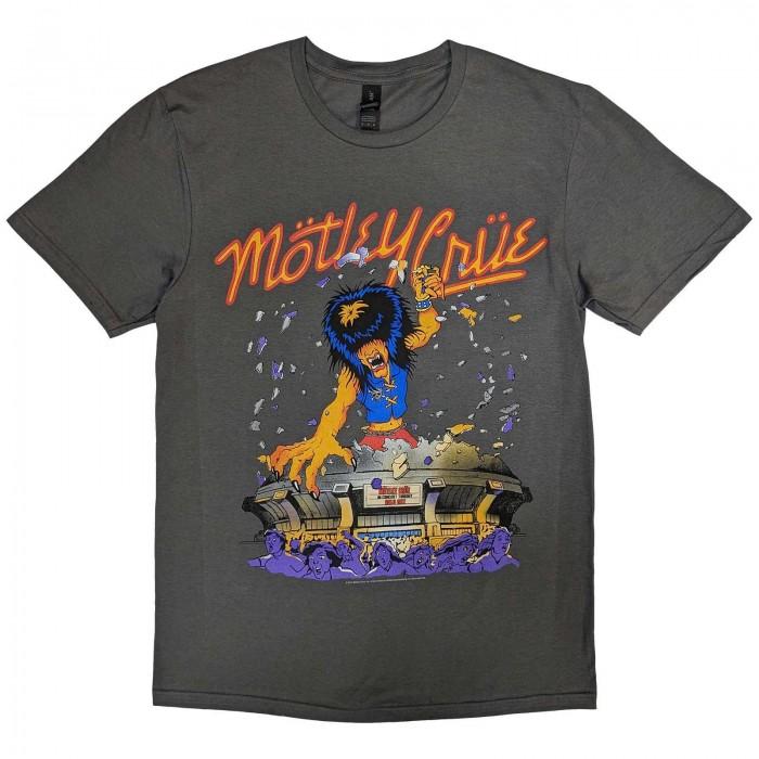 Camiseta adulta unissex Motley Crue Allister King Kong S cinzento