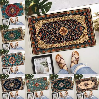 Classic Retro Bohemian Printing Non-Slip Waterproof Doormat Easy To Clean Entrance Floor Mat Home Decoration Durable Fashionable
