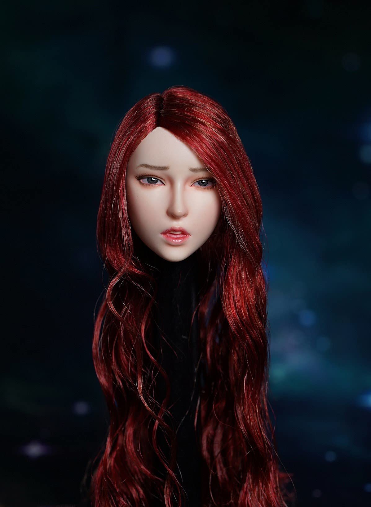 

Голова фигурки масштаба 1/6 Tbmodel, Милая и Моэ, Женская голова светлой кожи с корнями волос, Совместима с PHICEN/TBLeague, SDH027A