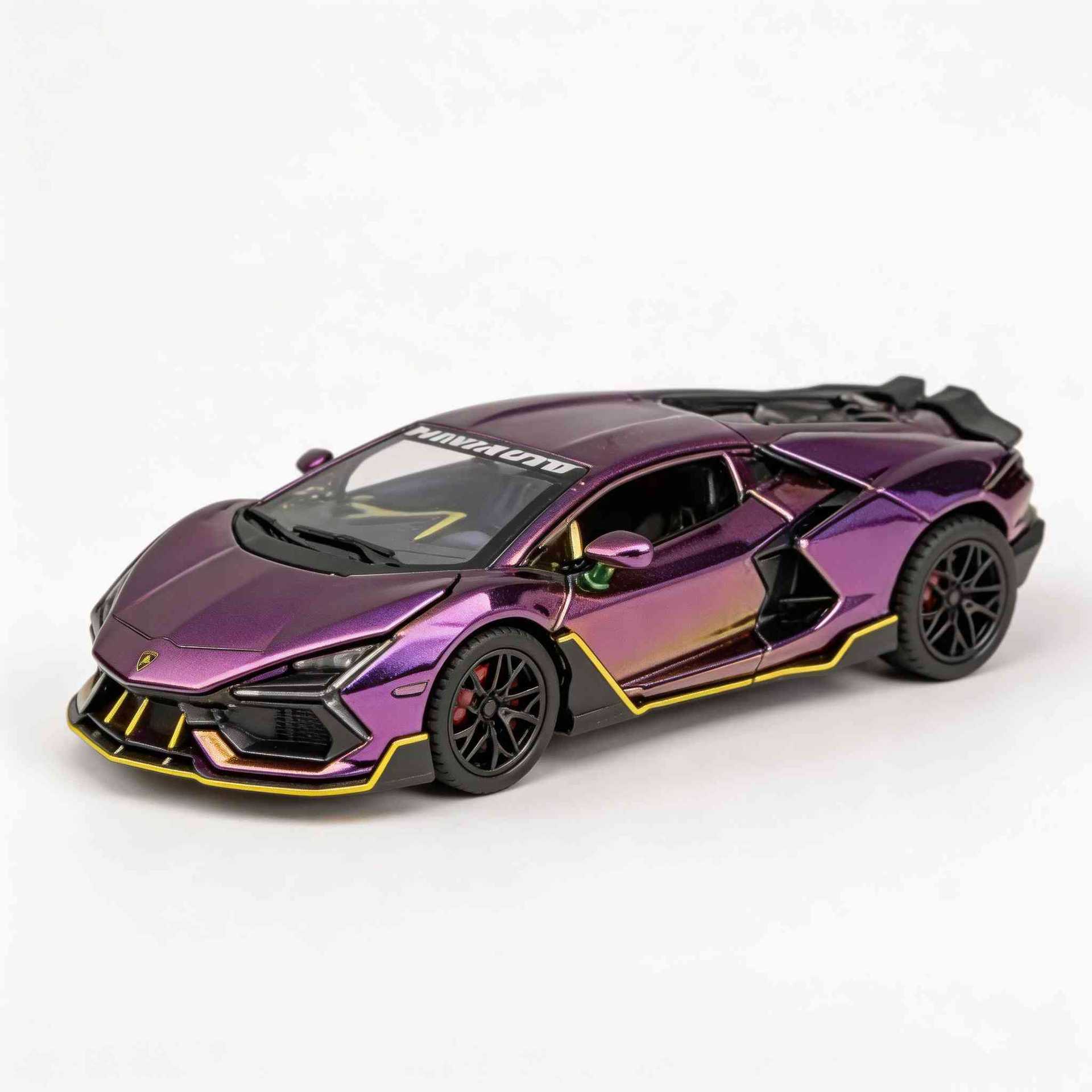 1:32 Revuelto Miniaturlegierung Druckguss-Spielzeugauto Supercar 4 Türen zu öffnende Fahrzeuge Kleinkind Kinder Geschenke