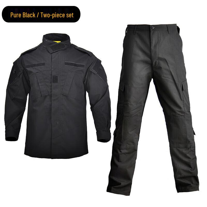 Zhaomu Two-Piece Black Camouflage Uniform XS