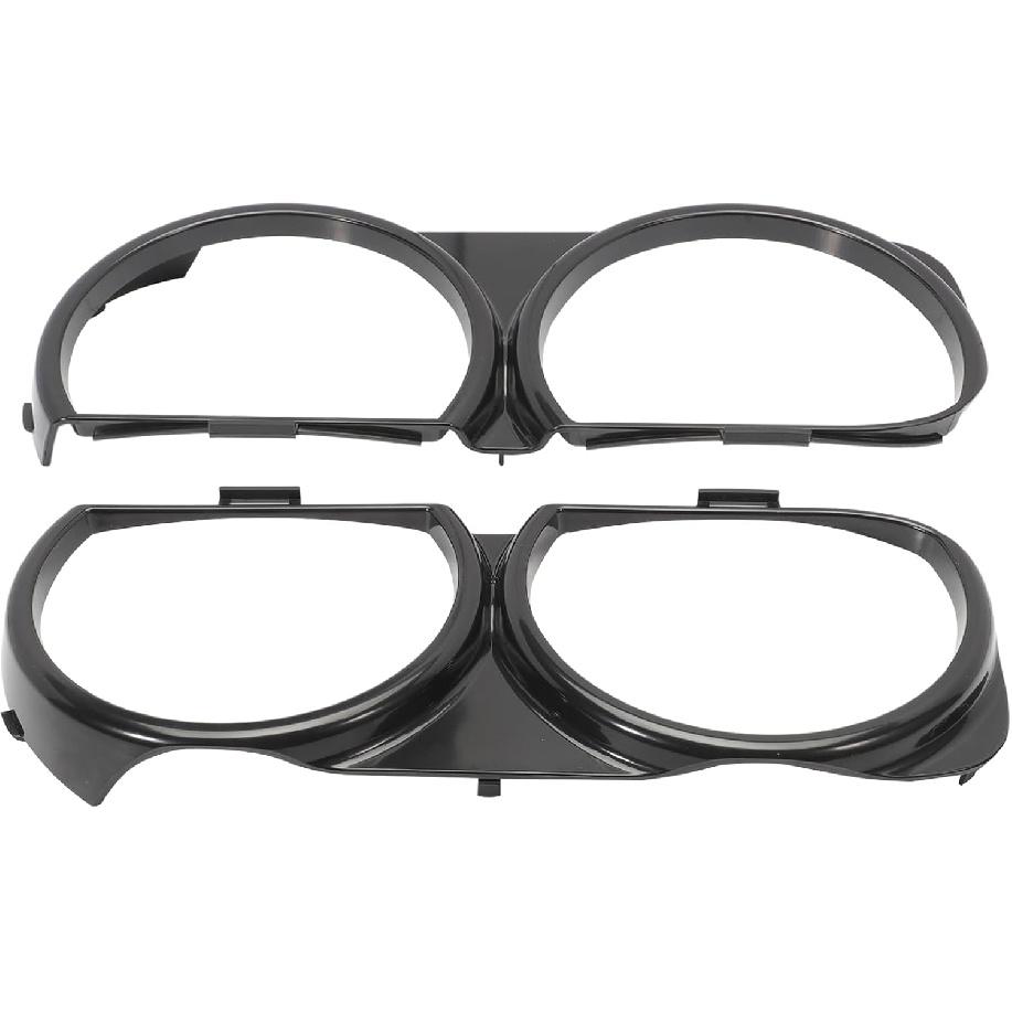 Headlight Lamp Bezel Trim Fits for 2015-2021 Challenger 68259052AB, 68259053AB, CH2511101, CH2510101 Left and Right Side
