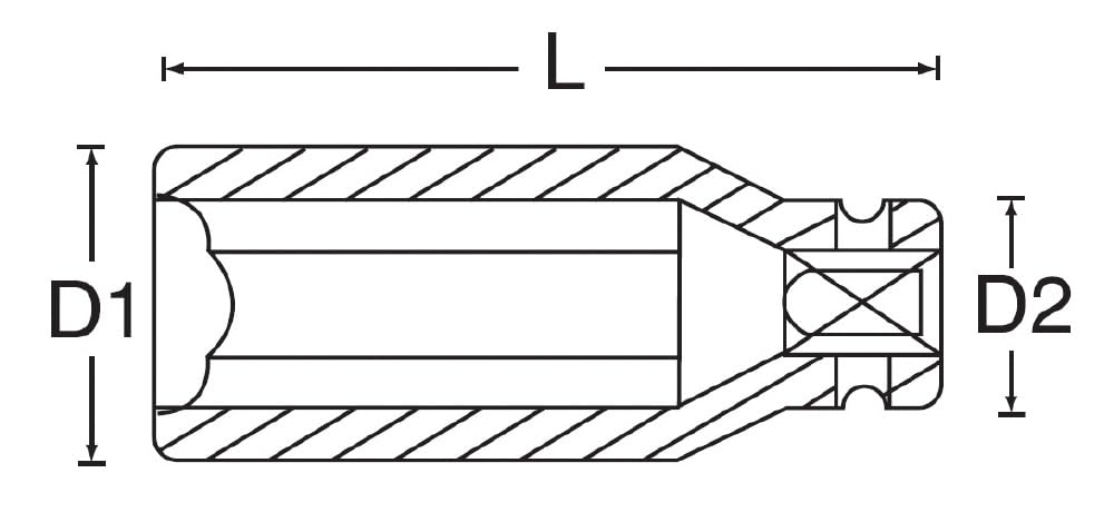 SIGNET Drive 22mm Deep Impact 22272 3/8