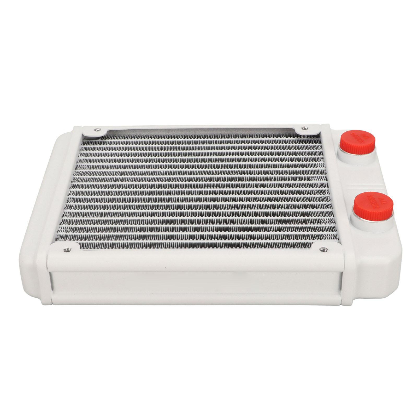 

Water Cooling Radiator G1 4 Thread Aluminium Alloy Fins 18 Pipes Heat Exchanger Radiator for Computer CPU