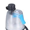 PE Misting Water Bottle Spray Mist Sports Water Bottle Reusable Cooling Drinking Bottle with Double Wall Insulation Carry Loop Blue