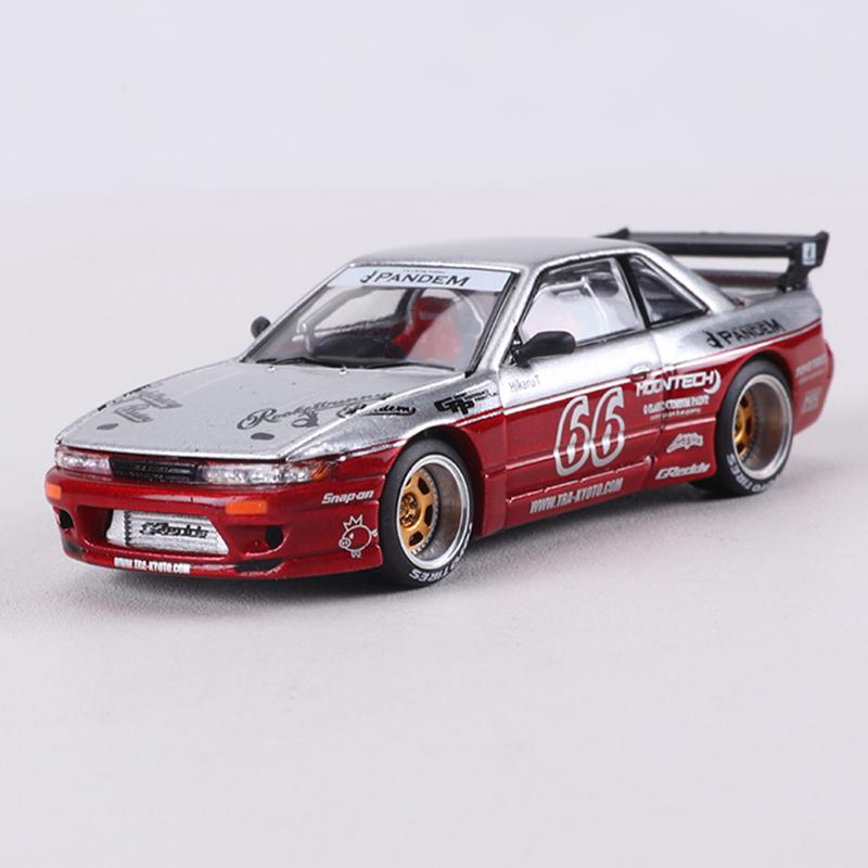 Linyi Toy Car Pop Race 1:64 Pandem S13 Alloy Simulation Car Model Toy Collectible Ornament