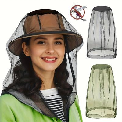 Extra-Large Mosquito Head Net with Face Mask–Heavy-Duty Fine Mesh Bug Protection,Compatible with Hats&Helmets,Ideal for Fishing