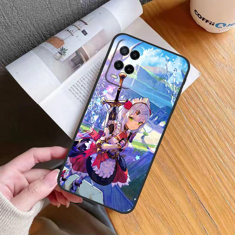Noelle Genshin Impact Case For Oppo A18 A38 A74 A94 A54 A58 A78 A98 A80 A60 A40 A96 A76 A16 A15 A17 A57 A5 A6 Pro