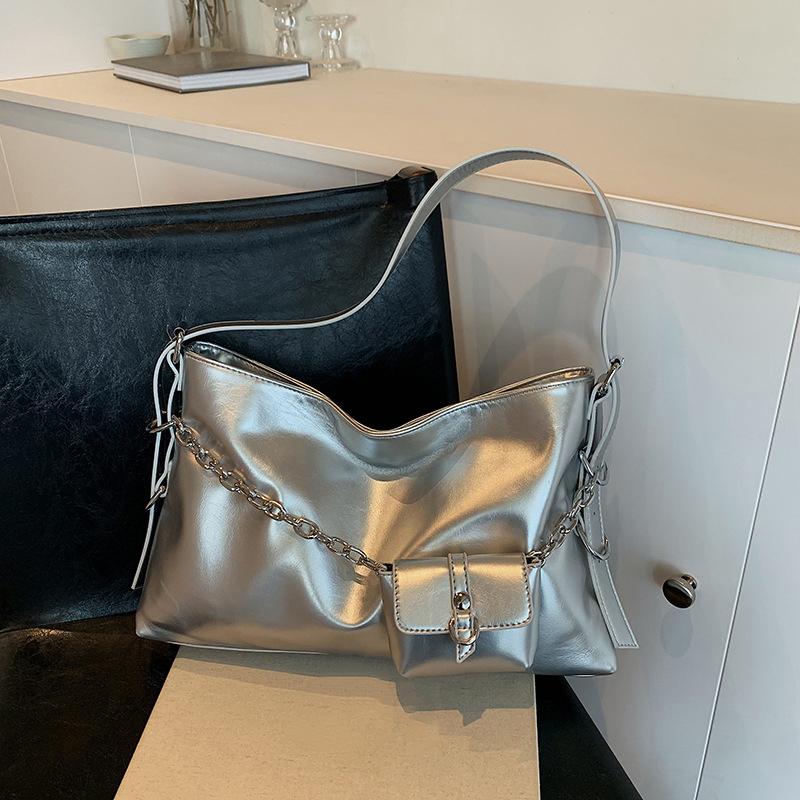 Ladies Trendy Shoulder Bag PU Leather Designer Handbag with Purse Large Capacity for Women