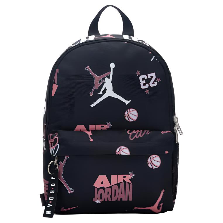 New Jordan Polyester Backpack Trumpets Unisex Black JD2443016TD-001