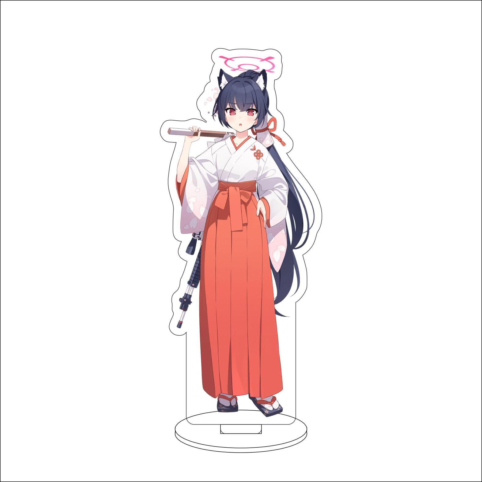 16CM Anime Blue Archive The Animation Cosplay Acrylic Stand Ornaments Okusora Ayane Sorasaki Hina Figure Stand Halloween Gifts 16CM