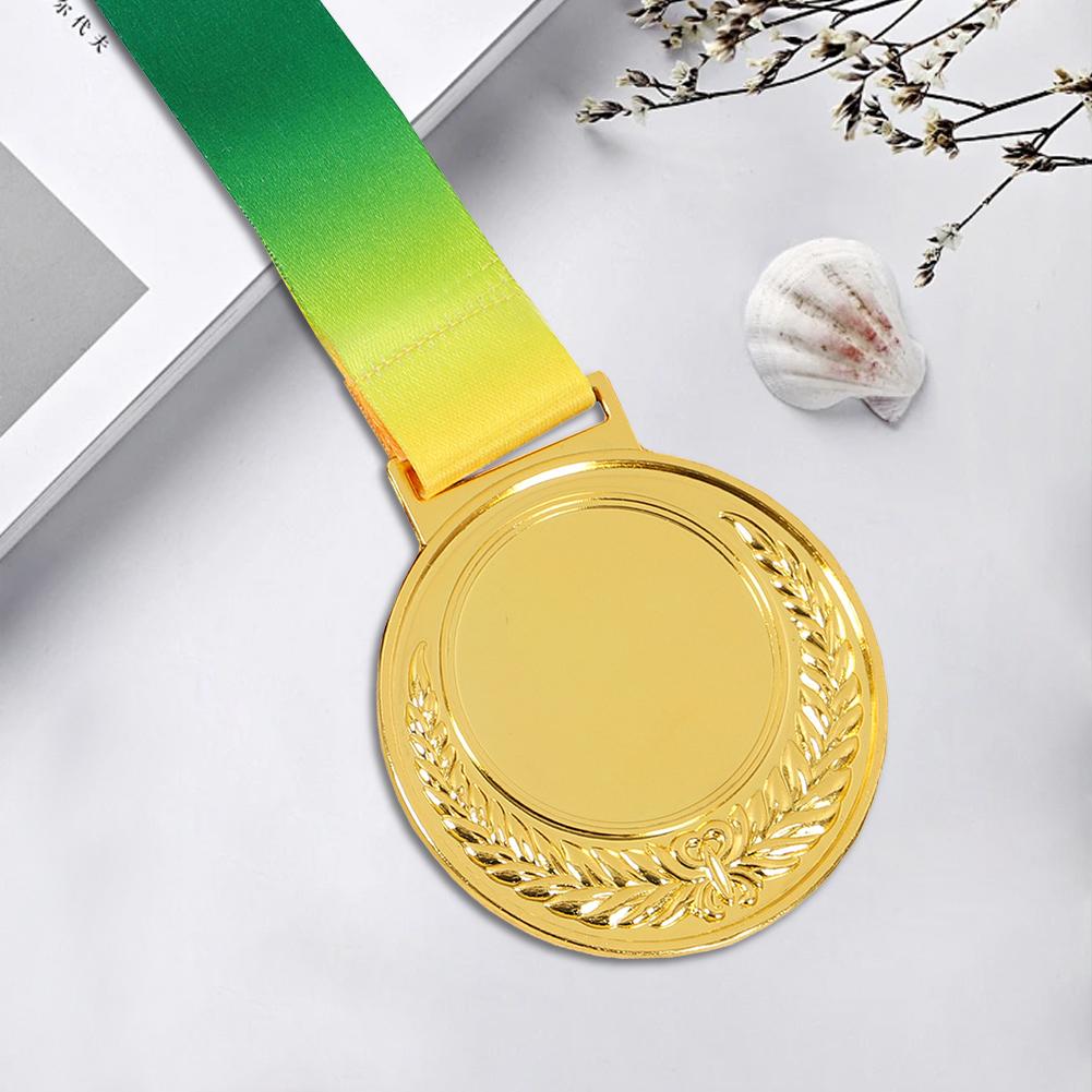5/10Pcs 6.5cm Gold/Silver/Bronze Medal Award Medals Sports Rewards Class Rewards for Marathon Ball Games Souvenir Gifts Kids Toy