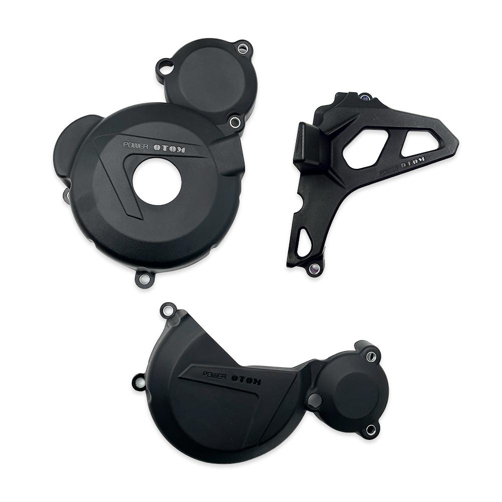 For ZONGSHEN CBS300 NB300 Motorcycle Ignition Cover Drive Sprocket Cover Clutch Cover Plastic Engine Protector Cover