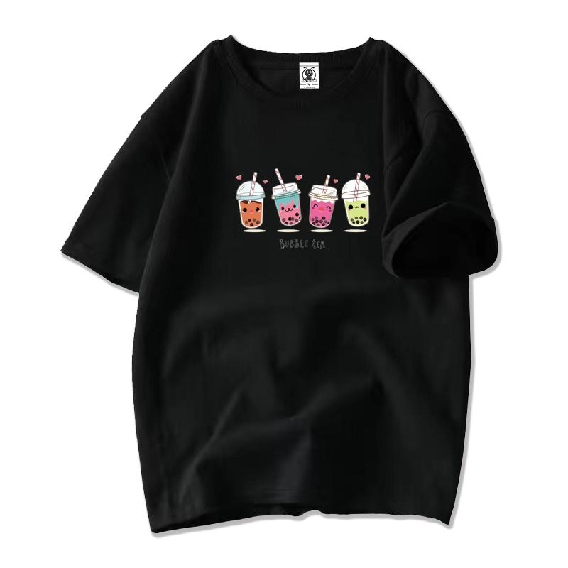 OM Unisex Tshirt for Unisexs Korean Fashion Loose Teen Oversized Plus Size Topsprinted Graphic S