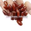 Red Chalcedony Oval Seed Beads for DIY Jewelry - Handmade Ruyi Lock Bracelet Accessories