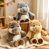Cute Plush Toy Emotional Support Stuffed Toys New Design Hippo Plush Doll