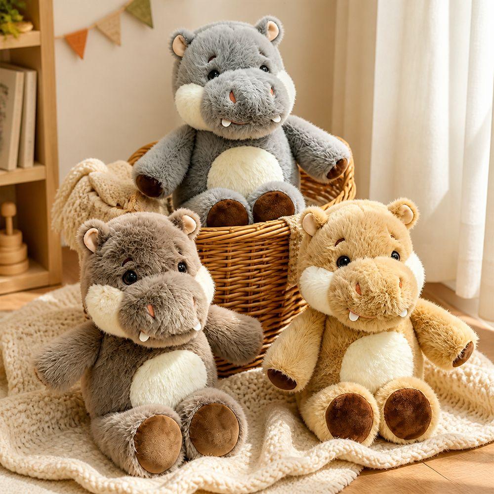 Cute Plush Toy Emotional Support Stuffed Toys New Design Hippo Plush Doll