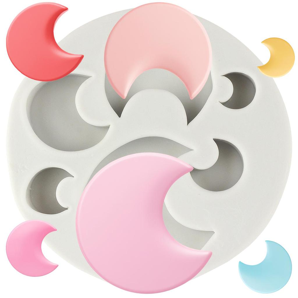 Heart Silicone Mold Love Heart Star Moon Fondant Molds Cake Decorating Tools Theme Cake Dessert Decorated Chocolate Candy Mold