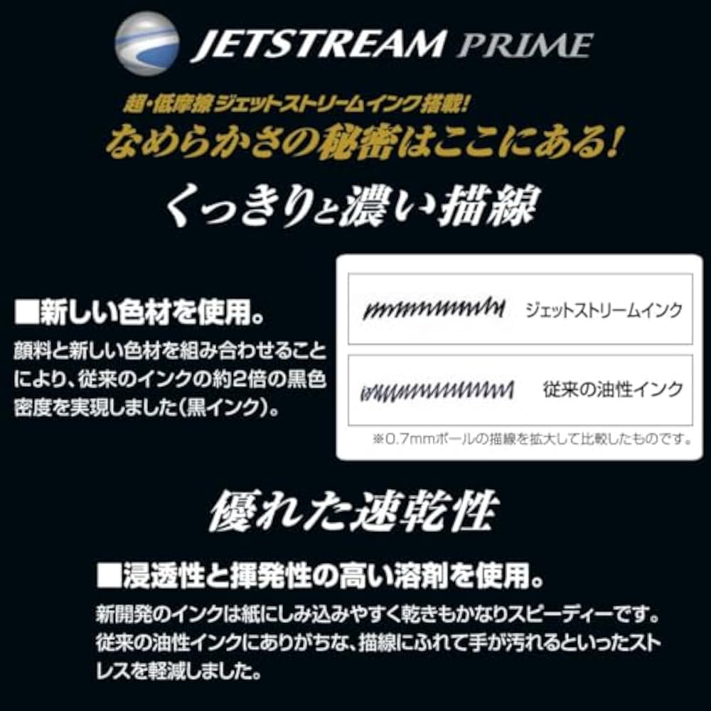 Jetstream Prime 0.5mm Single Color Ballpoint Pen Refill, Black, Jetstream Prime, Jetstream 0.5