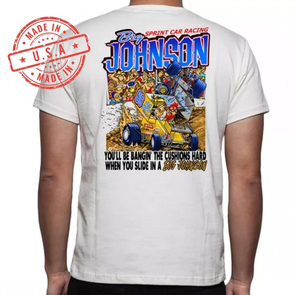 Big Johnson T Shirt Adult BIG JOHNSON Sprint Car Racing Vintage 90s S
