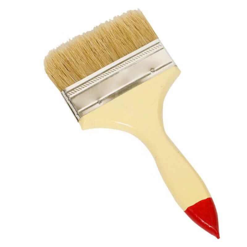 Gongba Thickened Pig Bristle Flat Paint Brush