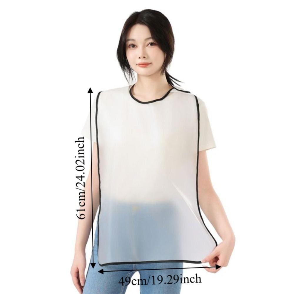 Stain-proof Kitchen Cooking Apron Waterproof Catering Work Clothes Casual Elderly Bib BBQ