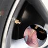 8 tapones de válvula para neumáticos de coche, motocicleta y bicicleta con herramienta extractora de núcleo, tapa de válvula de cobre para rueda de neumático.
