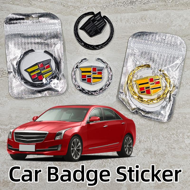 cvrjzn1 3D Car Logo Side Window Emblem metal Sticker for Cadillac Seville XT4 CT4 CT5 SLR CTS DTS ATS Escalade Exterior Accessories