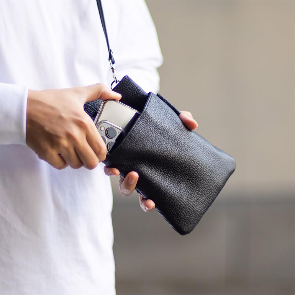 AGILITY affa "Walk II" Scissor Bag, Genuine Leather, Mini Bag, Sacoche Bag, Crossbody Bag