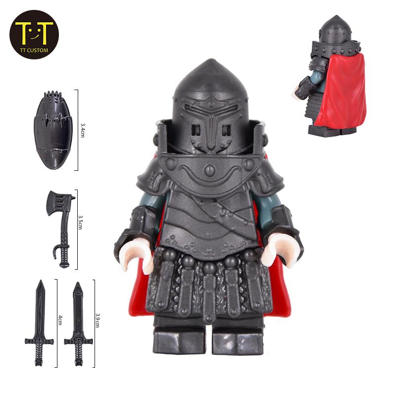 MOC Miyazaki Hayao Figures Médiévales Vallée de la Vieille Dame Personnages Chevaliers Doromechia Forces Blindées Blocs de Construction Jouets DIY