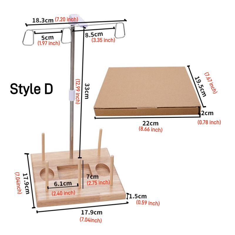 

Внешний держатель нити из массива дерева, 1 шт., тройной держатель нити для челночной машины