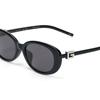 Gucci Irregular Shape Sunglasses With Side Logo Unisex Sunglasses Black GG1684SA001