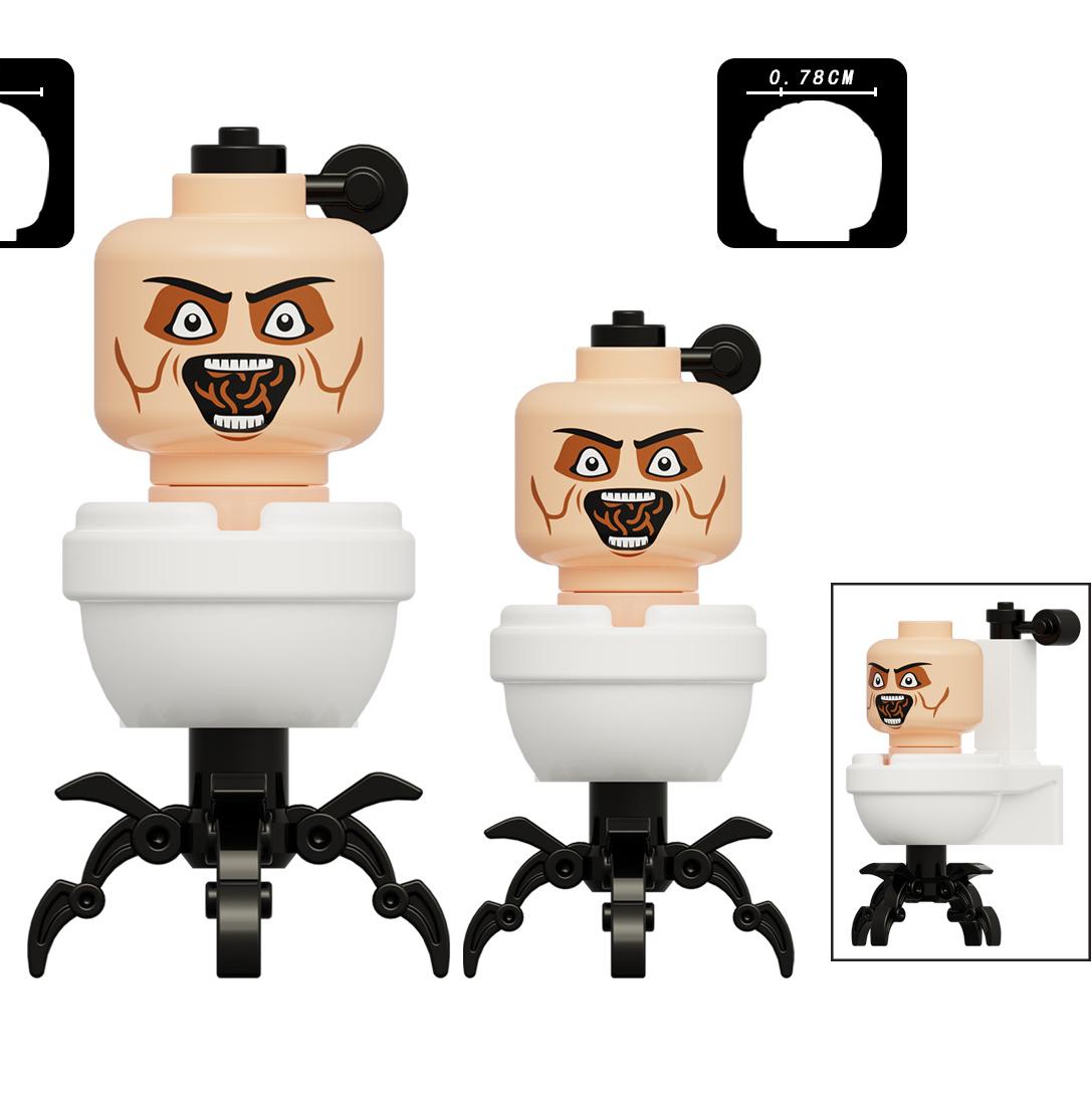 

Mini Skibidi Toilet Man Figure Anime Building Block Toys Tvman Plus Titan Cameraman Speakerman Bricks Model Kid Birthday Gifts