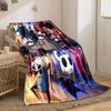 Stylized Hollow Knight Characters with Vibrant Colors and Dynamic Poses. for All Seasons Blanket Lunch Break Throw Gift