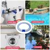 3pcs Reinforced Pool Cleaner Hose Abrasion Resistant Spirals Wound Pool Hose for Robotic Automatic Pool Vacuums