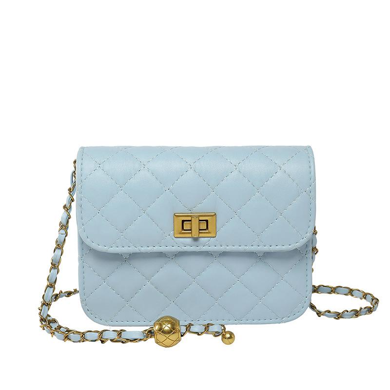 2025 New Fashionable and Beautiful Simple Chain Small Square Bag Trendy Foreign Style Bag Women's Personality Atmospheric Messenger Shoulder Bag