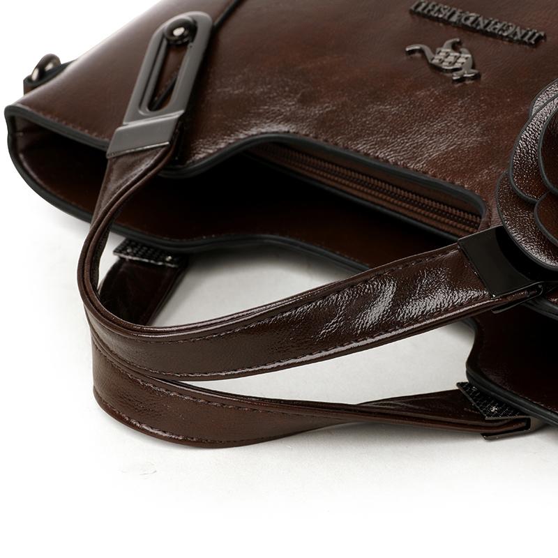 Vintage Damenhandtasche Pendler-Tragetasche Große Kapazität Umhängetasche