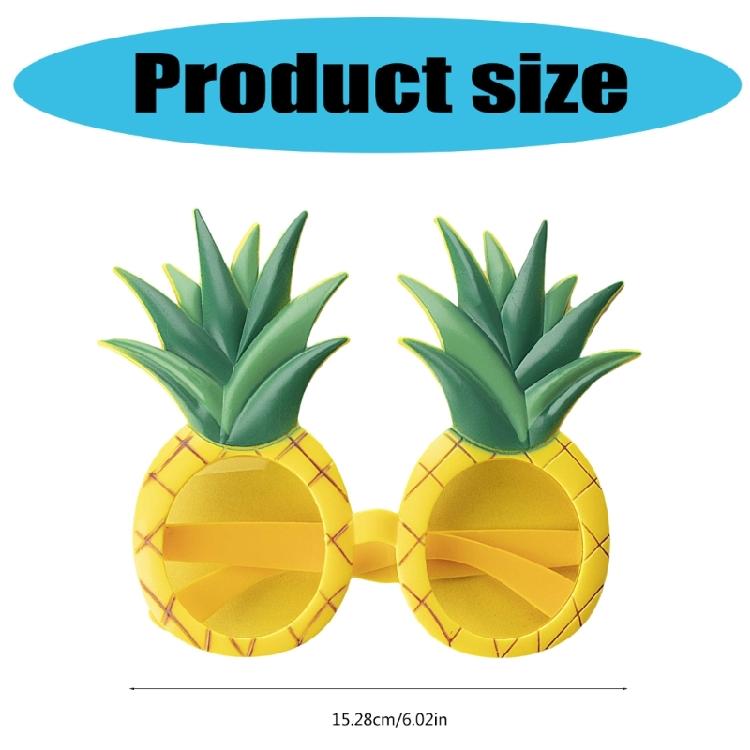 Pineapple Fruit Glasses Fruit Shape Eyeglasses Fiesta Tropical Pineapple Sunglasses,Hawaiian Luaus Party Eyeglasses