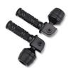 Motorcycle Tandem Step Slider For Kawasaki ZX-25R/SE ZX-4R/SE ZX-4RR Ninja 250 Ninja 400 Z250 Z400 All Year Aluminum (Black)