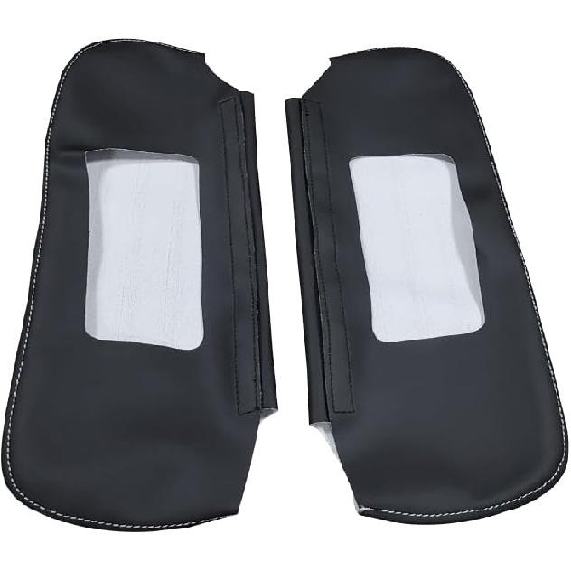 Car Sun Visor Cover, Left and Right Side Sun Visor Skin Pair Black Fits for Chevy Camaro 1993-2002, for Firebird 1993-2002, Microfiber Leather