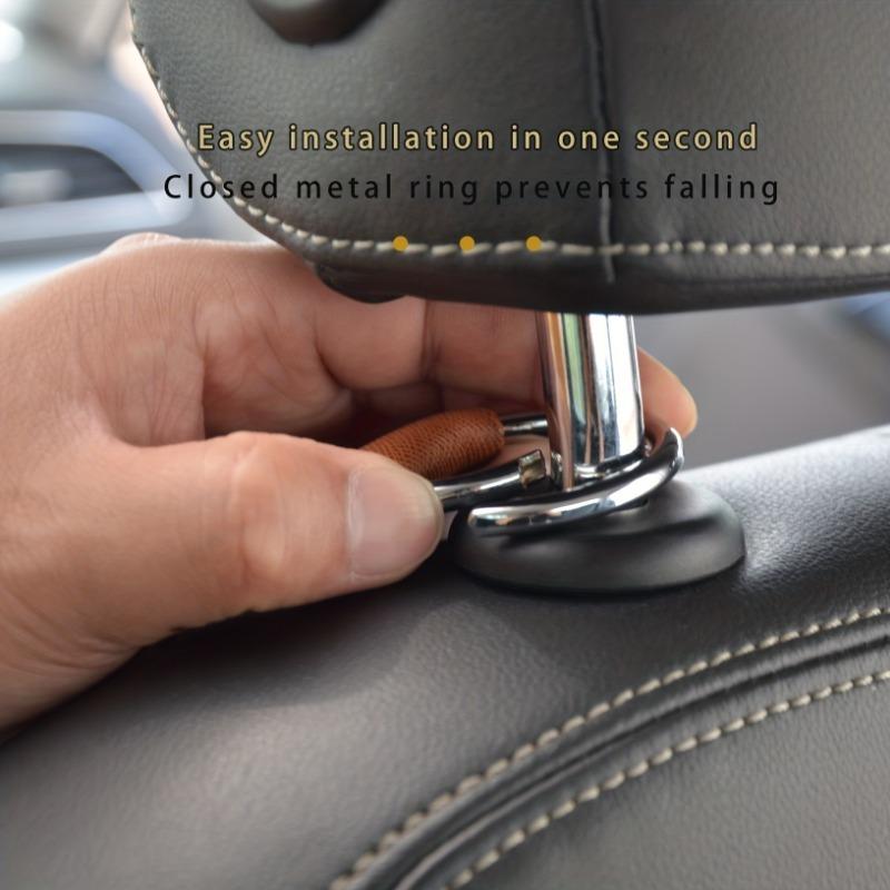3 in 1 Leder Auto Geldbörse Halter Fahrzeug Sitz Kopfstütze Kleiderbügel Haken Auto Zubehör Innen